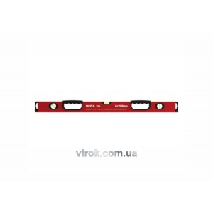 Рівень алюмінієвий YATO : L= 150 см. 3 капсули, 2 ручки [20]