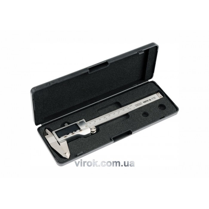 Штангенциркуль електронний YATO : L= 150 мм, точність ± 0,03 мм [10/50]