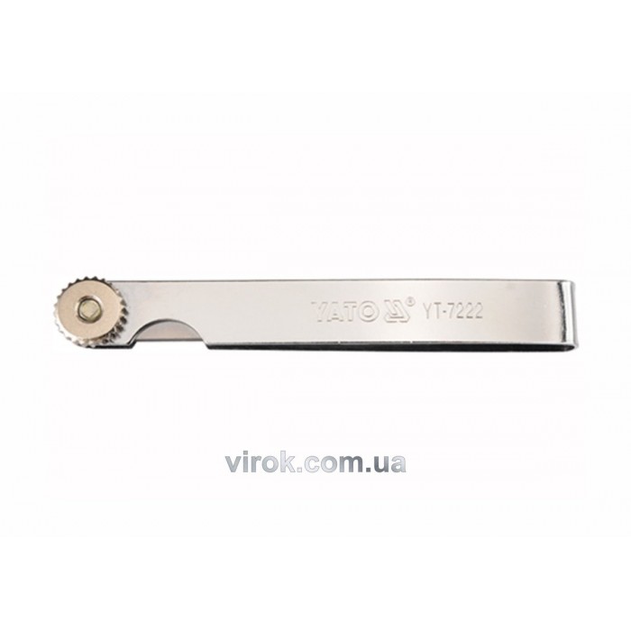 Щупи вимірювальні YATO : 100 х 10 мм, 10 пелюстків, h= 0.05 - 0.5 мм [10/100]