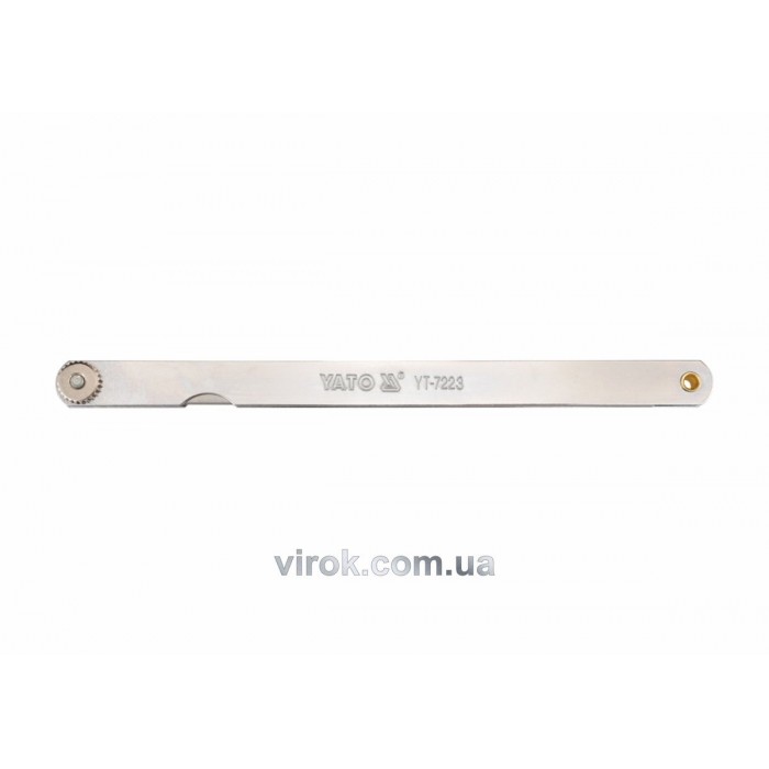 Щупи вимірювальні YATO : 200 x 12.8 мм, 14 пелюстків, h = 0.05 - 0.5 мм [10/100]