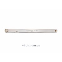 Щупи вимірювальні YATO : 200 х 12.8 мм, 17 пелюстків, h= 0.02 - 1 мм [10/100]