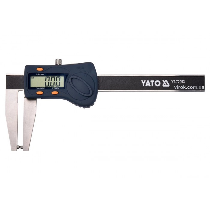 Штангенциркуль для гальмівних дисків електронний YATO : l= 180 мм, діап.- 0-70мм, точн± 0,03мм, 55мм