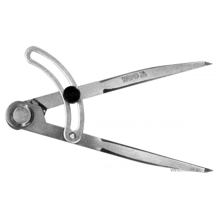 Циркуль розмічальний YATO : L= 150 мм з фіксатором [50]