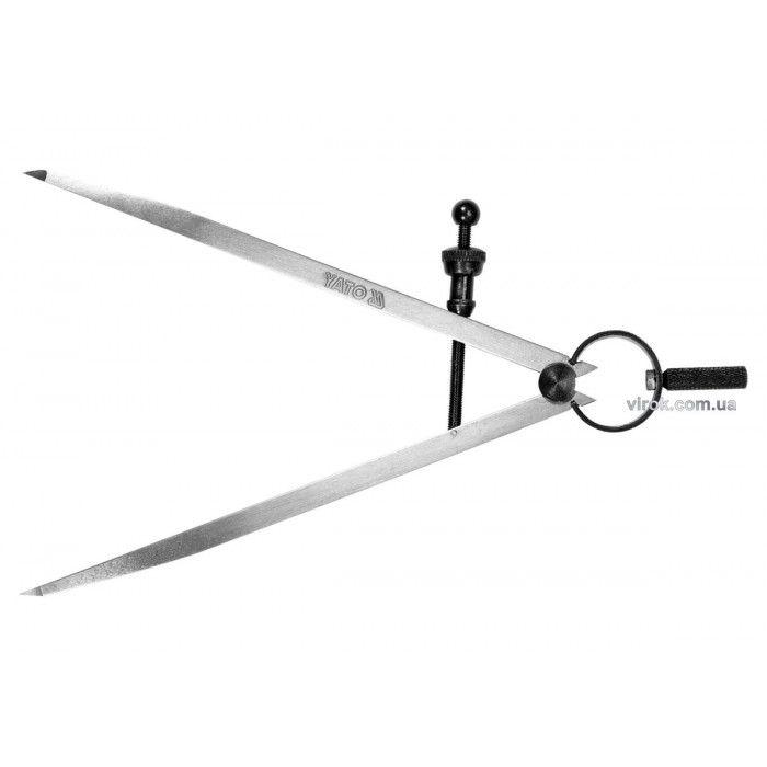 Циркуль розмічальний YATO : L= 150 мм, з гвинтовим фіксатором [50]