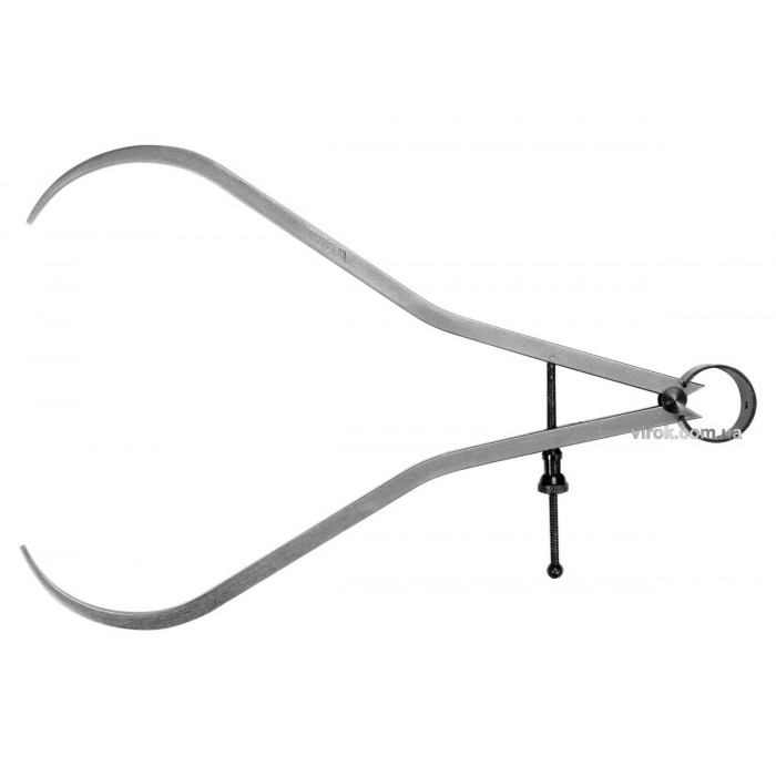 Кронциркуль для зовнішніх вимірів YATO : l= 250 мм, з гвинтовим фіксатором і на пружині [50]