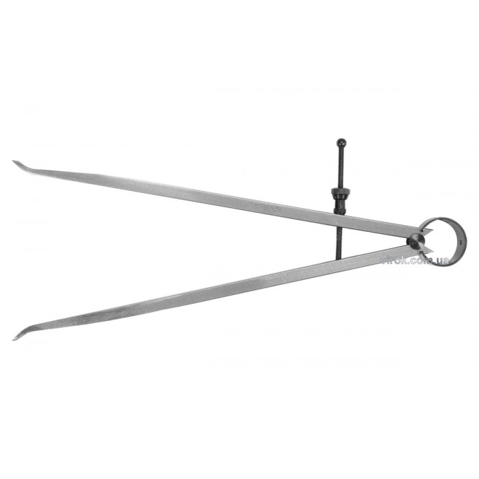 Кронциркуль для внутрішніх вимірів YATO : l= 250 мм, з гвинтовим фіксатором і на пружині [100]