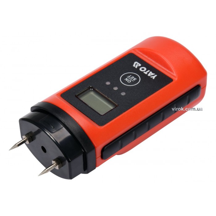 Вологомір електронний для деревини і будматеріалів YATO з макс. глибиною чутлив.- 10 мм [20]