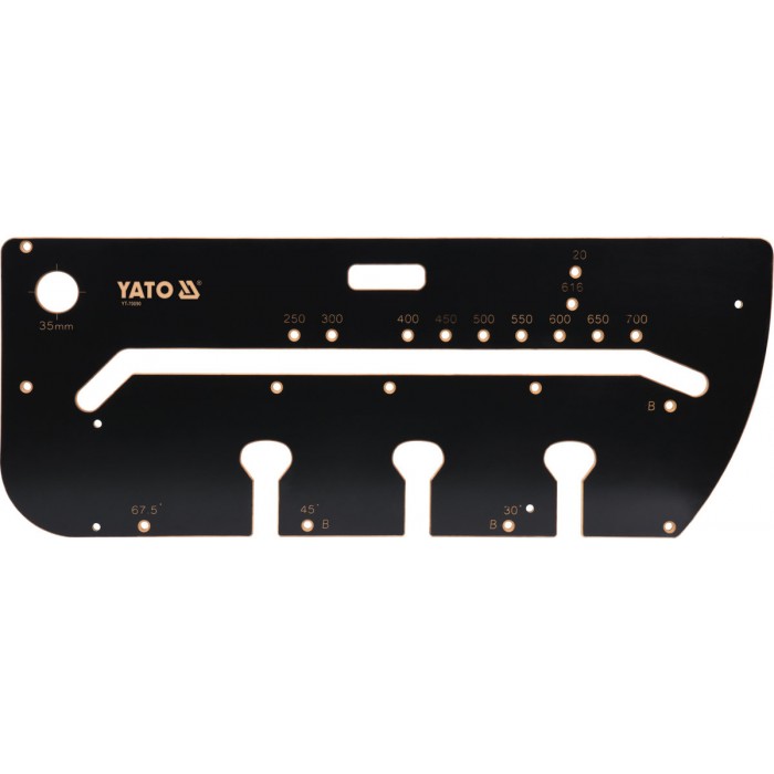 Шаблон для сполучень кухонних стільниць YATO, 1000х 390х 53 мм, макс. відстань- 700 мм [5]