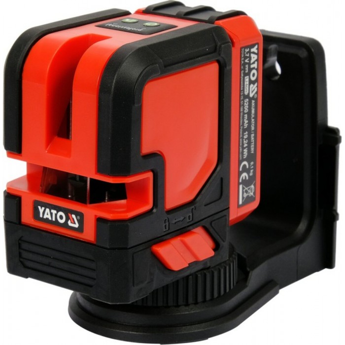 Нівелір лазерний самонівелюючий YATO : точність- ±3 мм/ 10 м, верт./гориз. промені(DW)