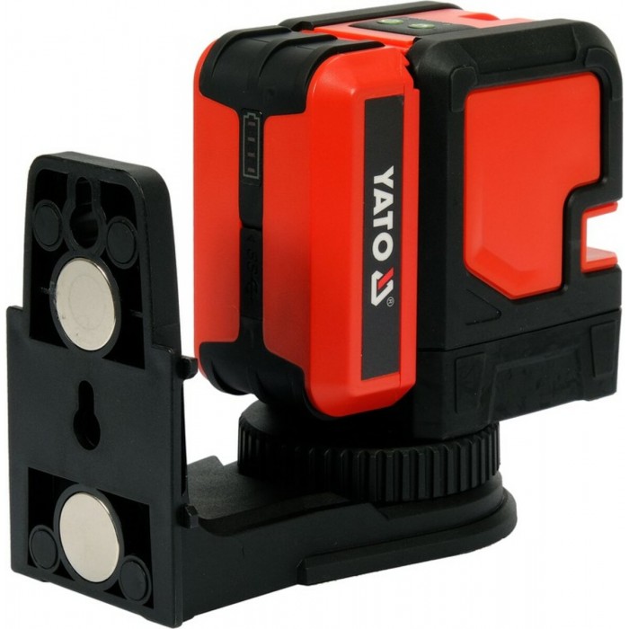 Нівелір лазерний самонівелюючий YATO : точність- ±3 мм/ 10 м, верт./гориз. промені(DW)