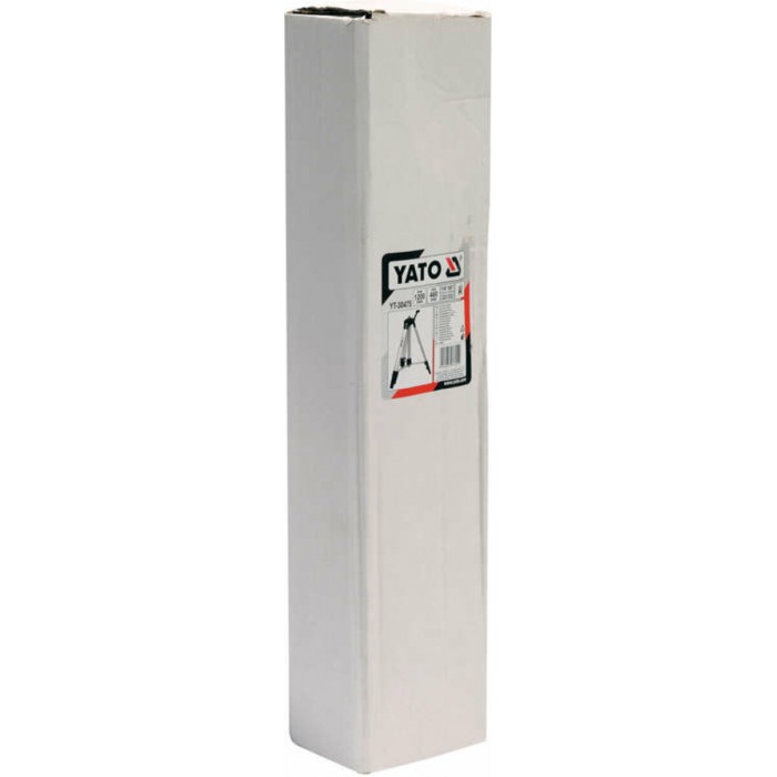 Штатив тринога YATO телескоп (3 секціі) . кріплення 5/8", з штангою 30 cм. H= 46-120 cм. алюмінієвий