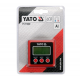 Кутомір електронний YATO; діапазон 4х 0-90° з живленням від 2 батарейок 1,5 В тип ААА [9]