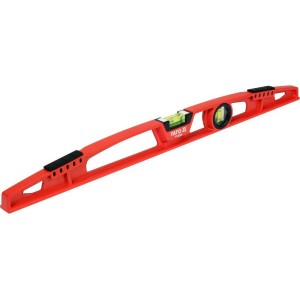 Рівень з алюмінієвим корпусом для викладання плитки YATO: L= 600 мм. 2 капсули, 4 магніти [30]