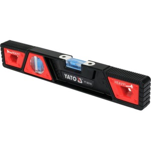 Рівень ударостійкий з магнітами YATO: L= 30 см. 2 капсули в алюмінієвому корпусі [40]