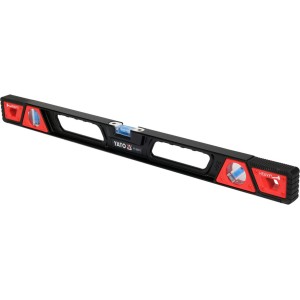 Рівень ударостійкий з магнітами YATO: L= 60 см. 3 капсули в алюмінієвому корпусі, 2 ручки [20]