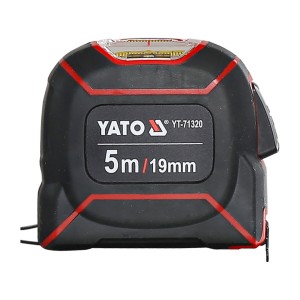 Рулетка вимірювальна зі зчитувальним вічком YATO L= 5 м x 19 мм,