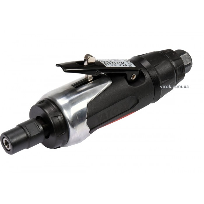 Шліфмашина пневматична, пряма YATO зі сполуч. Ø=1/4", роб. тиск- 6,3Bar, витр. повітря-113 л/хв [20]