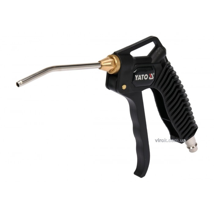Пістолет пневматичний продувальний YATO з соплом l=110 мм, Ø=1/4", для тиску- 0.8 MPa [20/40]