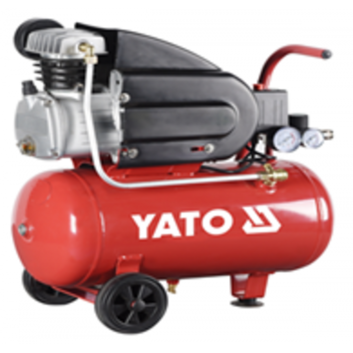 Компресор мережевий YATO 230 В, 1,5 кВт, тиск ≤ 8 Bar,  под. повітря- 188 л/хв, ресивер- 50 л