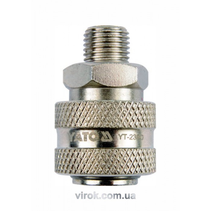 Швидкоз'єднувана муфта YATO з зовніш. різьбою Ø= 1/4" [20/120]