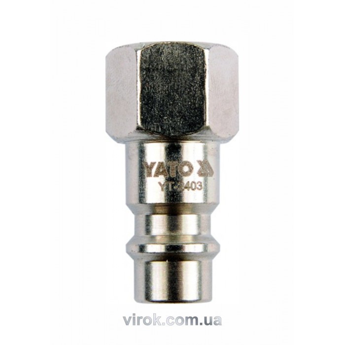 Швидкоз'єднуваний наконечник YATO з внутріш. різьбою Ø= 1/4" [50/250]