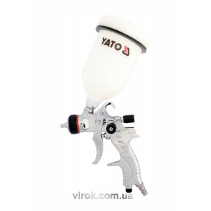 Пульверизатор YATO з верх. бачком 0,6л, сопло Ø=1,4мм,технологія HVLP,економія при розпиленні до 30%