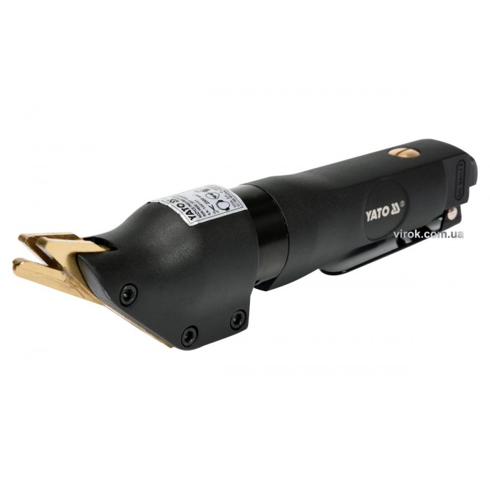 Ножиці пневматичні прямі YATO по листовому металу t≤ 1.4 мм, при тиску- 0,63 MPa, 141 л/хв [15]