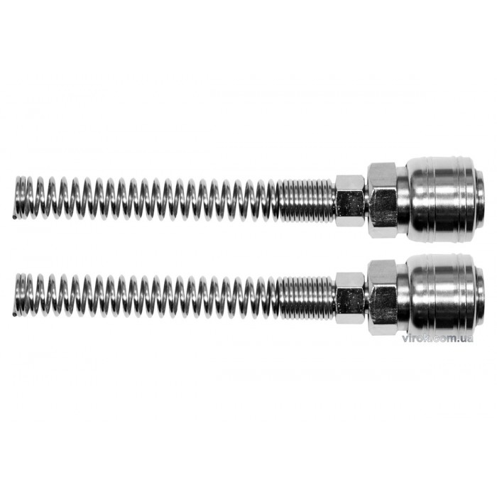 Швидкоз'єднувальна муфта YATO з пружиною, до шлангу Ø=5х8 мм, 2 шт. [6/60]