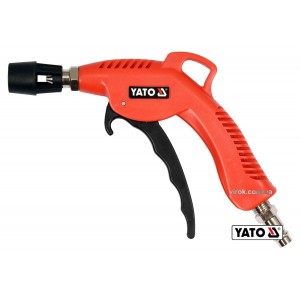 Пістолет пневматичний продувальний YATO з турбо-соплом l= 45 мм, Ø=1/4", для тиску- 0.62 МПа [50]