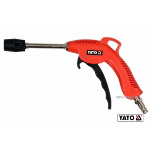 Пістолет пневматичний продувальний YATO з турбо-соплом l= 110 мм, Ø=1/4", для тиску- 0.62 МПа [25]