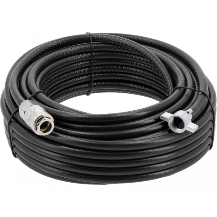 Шланг пневматичний ПВХ для автом YATO з швидким роз'ємом; Ø=6/10мм, роб тиск 10Bar, l=18м, гв М16[7]