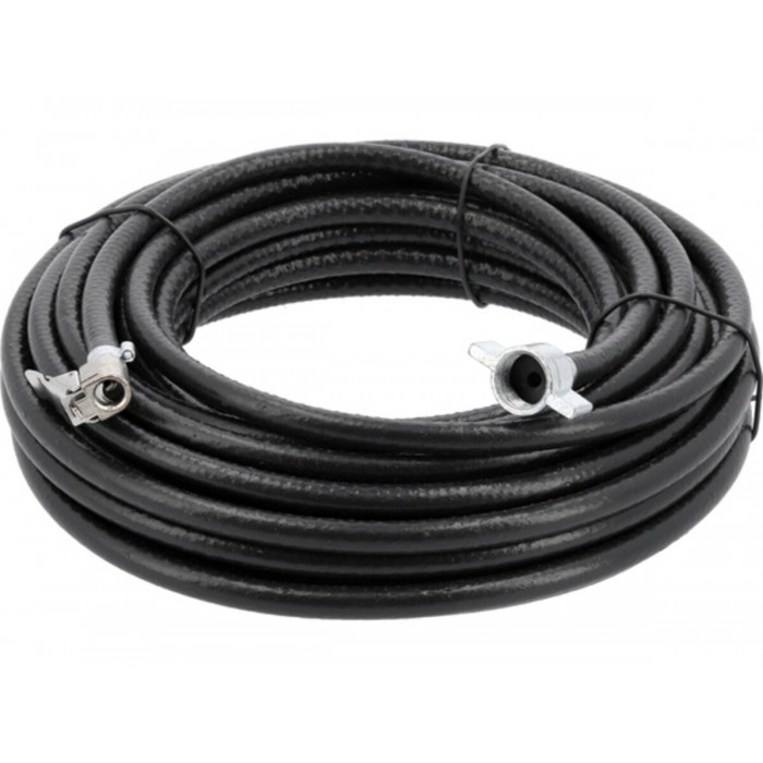 Шланг пневматичний ПВХ для накачки коліс в автомоб YATO; Ø=6/10 мм, роб тиск 10 Bar, l=12 м, гви М16