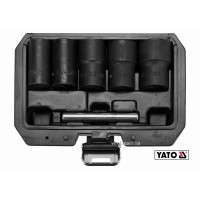 Набір екстракторів YATO : квадрат-1/2",  М17-27 мм, Cr-Mo, для видалення зломаних гвинтів 6 Од. [10]