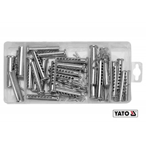 Шплінти і штифти різних розмірів YATO : Ø=8-13 мм, l=30-64 мм, набір 56 шт [20]