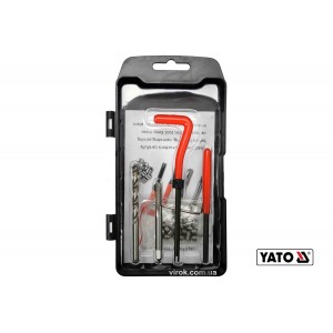 Набір для ремонту різьби YATO : М5 x 0.8 мм, HSS 4241/4341, 30 шт [20/40]