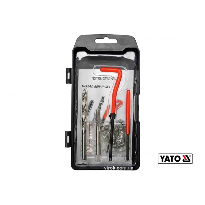 Набір для ремонту різьби YATO : М6 x 1.0 мм, HSS 4241/4341, 30 шт [20/40]