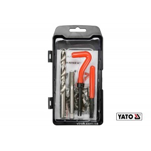 Набір для ремонту різьби YATO : М10 x 1.5 мм, HSS 4241/4341, 30 шт [20/40]