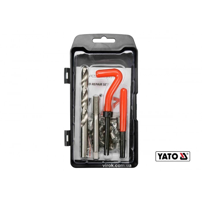Набір для ремонту різьби YATO : М10 x 1.5 мм, HSS 4241/4341, 30 шт [20/40]