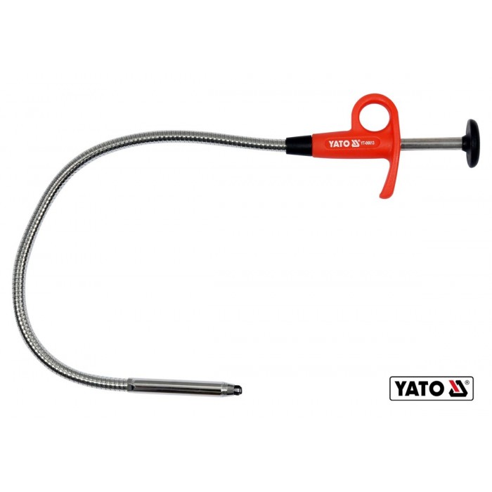 Схоплювач магнітний на гнучкому тримачі YATO : L= 585 мм, з LED підсвіткою [10/60]