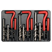 Набір для ремонту різьби YATO, М6х1,0, М8х1,25- 10,8 мм; М10х1,5-13,5 мм; 88 ел