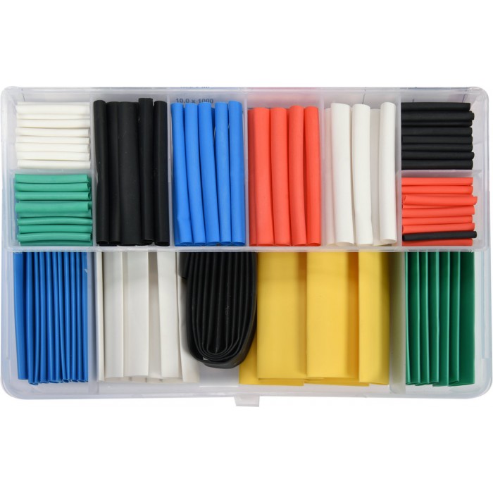 Кембрики термоусадні до t=125°C YATO : різних розмірів, 171 шт [24]