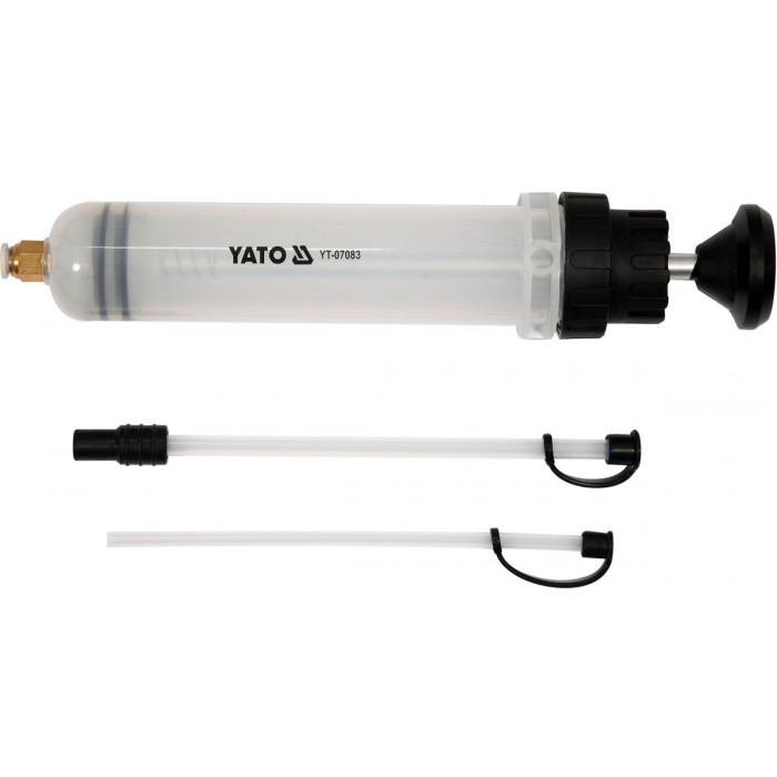 Шприц ручний для відсмоктовування технічної рідини YATO : 200 мл [24]