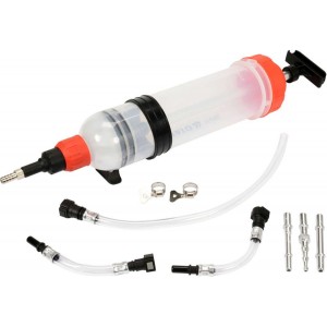 Шприц ручний для відсмоктовування технічної рідини YATO: 1,5 л, 2 універс. адаптери [20]