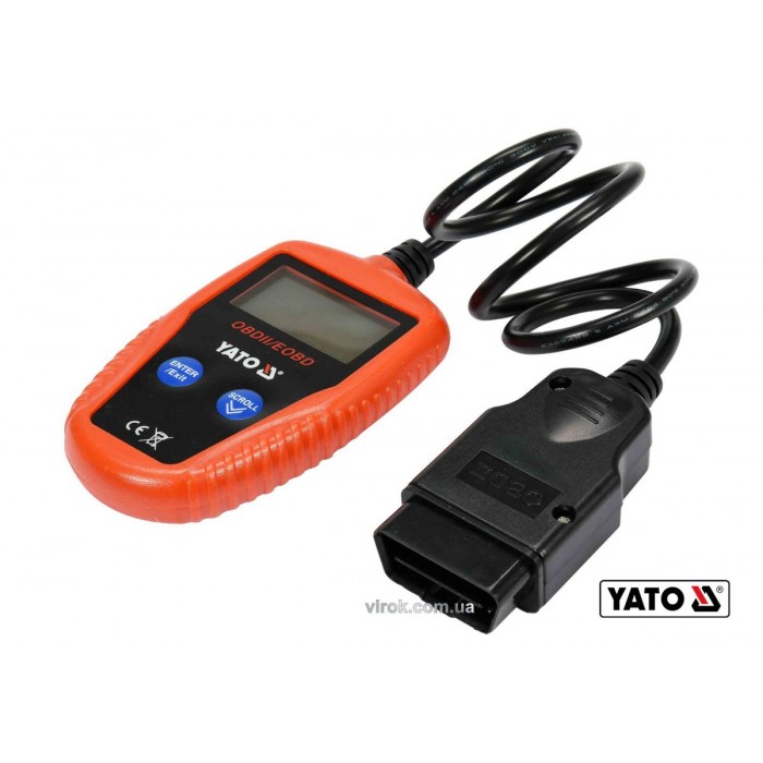 Тестер діагностичний OBD2 автомобіля YATO з LCD-дисплеєм [10]