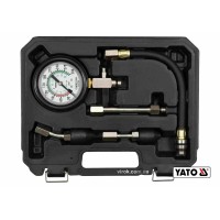 Компресометр для бензинових двигунів YATO : 2.1 МПа, М14, М18, з спорядженням, 5 шт + кейс [10]