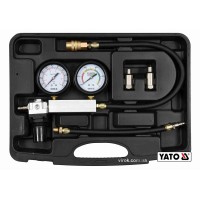 Тестер герметичності циліндрів двигунів YATO : 7 МПа, з обладнанням, 4 шт + кейс [5/80]