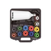 Лійка для заливу оливи в двигуни YATO : V= 2 л, з 12 адаптерами; компл. 15 елем. [4]