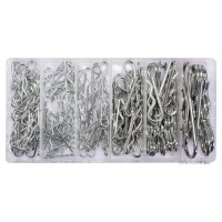 Шплінти пружні хвилясті різних розмірів YATO, набір 150 шт. [6/24]