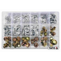 Шайби Ø6-20 мм і заглушки М10-М20, алюмінієві YATO в пластиковій коробці, набір, 534 шт. [12]