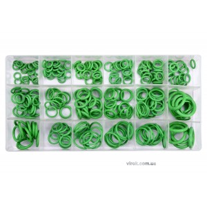 Набір гумових прокладок різних розмірів YATO : з акрилонітрилового каучука, 270 шт [6/24]